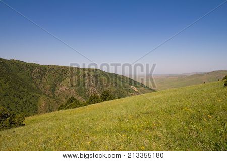 beautiful mountains in Kazakhstan. nature . In the park in nature