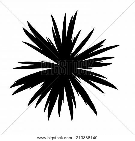 Black and White Flowers Silhouette, Spring and Valentines Day, Abstract Imprints Silhouettes of Meadow Chamomiles Artwork for Textiles, Fabrics