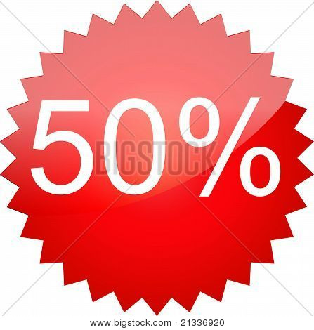 Il testo vendita 50 %