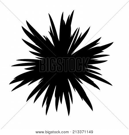 Black and White Flowers Silhouette, Spring and Valentines Day, Abstract Imprints Silhouettes of Meadow Chamomiles Artwork for Textiles, Fabrics