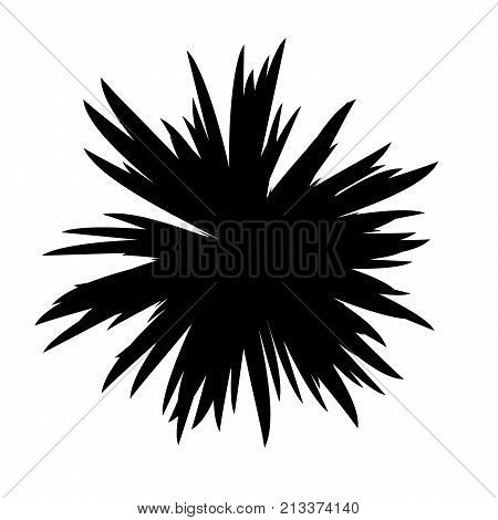 Black and White Flowers Silhouette, Spring and Valentines Day, Abstract Imprints Silhouettes of Meadow Chamomiles Artwork for Textiles, Fabrics