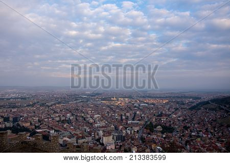 looking Afyon from the beautiful and high  castle