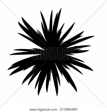 Black and White Flowers Silhouette, Spring and Valentines Day, Abstract Imprints Silhouettes of Meadow Chamomiles Artwork for Textiles, Fabrics
