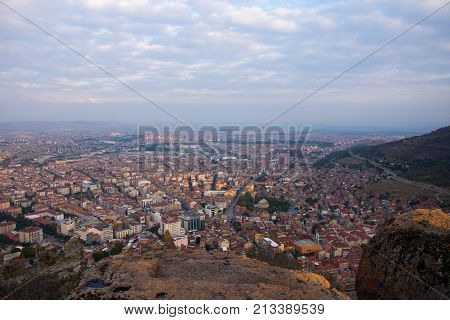 looking Afyon from the beautiful and high castle