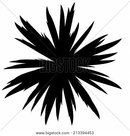 Black and White Flowers Silhouette, Spring and Valentines Day, Abstract Imprints Silhouettes of Meadow Chamomiles Artwork for Textiles, Fabrics