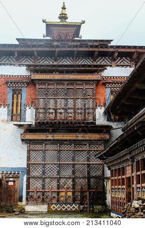 Inner View Of Trongsa Dzong, One Of The Oldest Dzongs In Bumthang, Bhutan, Asia
