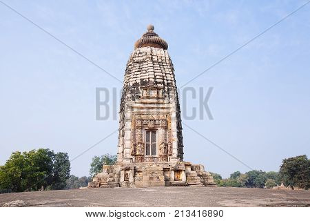 Hindu And Jain Temples In Khajuraho. Madhya Pradesh, India.