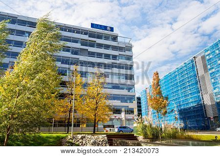 Prague, Czech Republic - October 14: D.a.s. Legal Expenses Insurance Trademark By Ergo Group From Ge