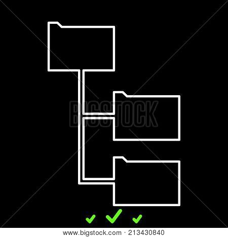 Folder Structure It Is White Icon .