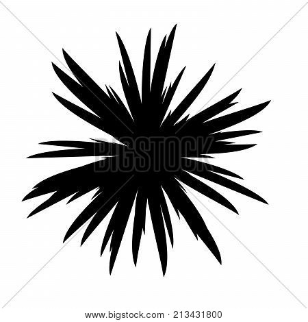 Black and White Flowers Silhouette, Spring and Valentines Day, Abstract Imprints Silhouettes of Meadow Chamomiles Artwork for Textiles, Fabrics