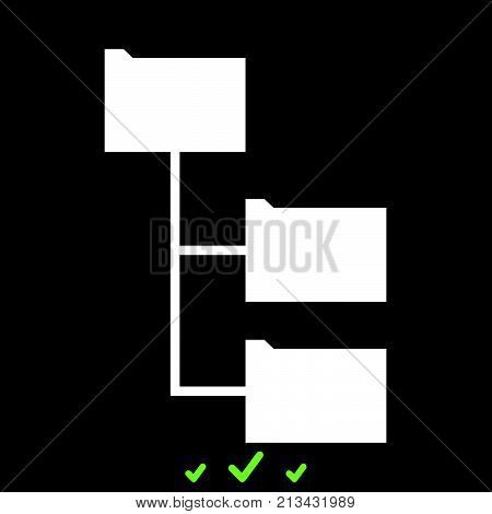 Folder Structure It Is White Icon .