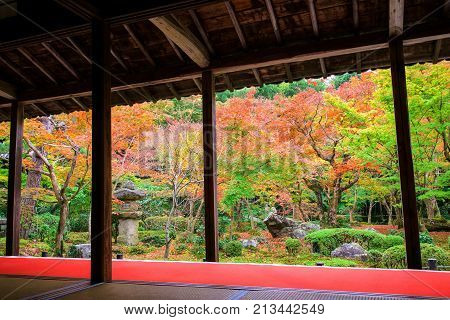 Enkoji Temple With Fall  Colors, Kyoto