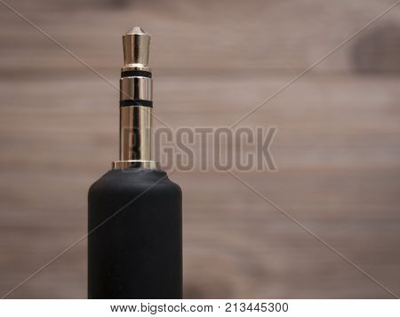 Side view of a 3.5mm three poles audio connector