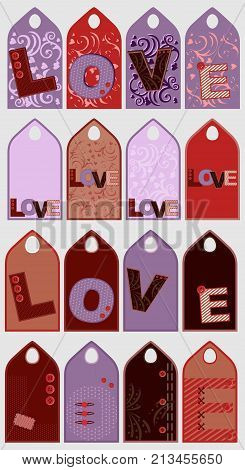 Set of labels for stores and sales