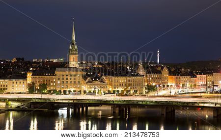 General View Of Old Town Gamla Stan In Stockholm, Sweden
