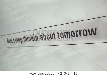 Commercial Text Printed On Glass