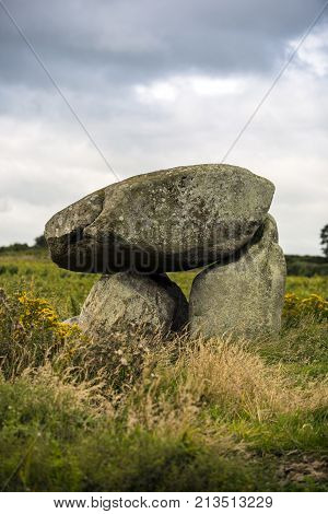 Slidderyford Dolmen is a tripod dolmen in north Ireland around 5000 years of age