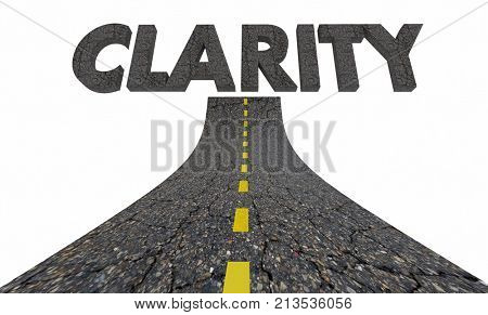 Road to Clarity Clear Communication Understanding 3d Illustration