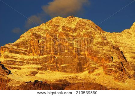 Alpine landscape in the Dolomites, Italy, Europe