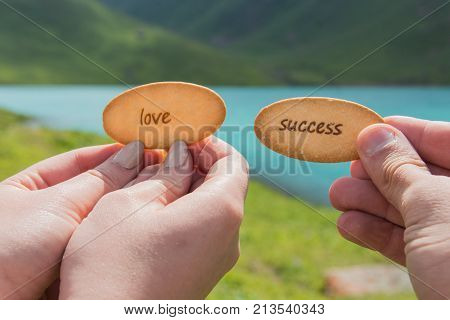 Crackers in hands with title 