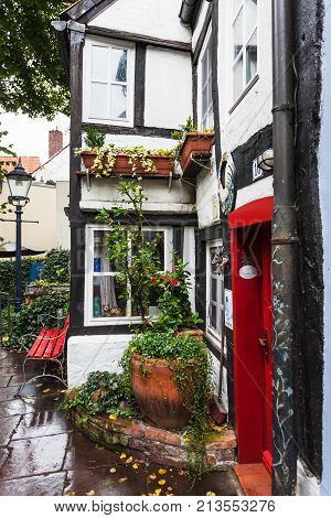 Old Living House In Schnoor Quarter In Bremen