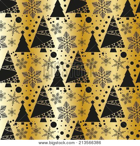 Snowflake winter design season december snow celebration ornament vector illustration seamless pattern background. Geometric freeze snowfall decorative nature beautiful christmas holiday symbol.