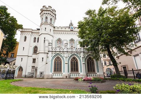 Palace Old Town's Small Guild In Riga City
