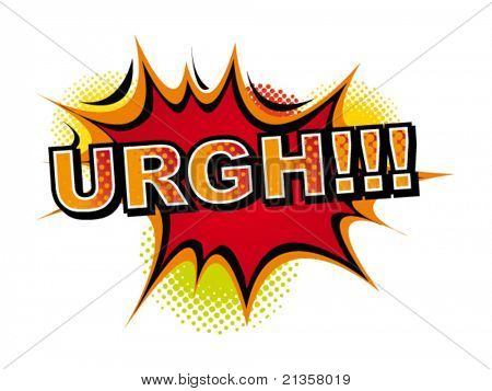 การ์ตูน-URGH เวกเตอร์