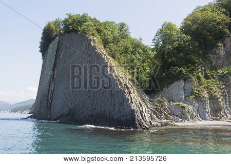 Nature Monument Kiseleva Rock in Tuapse, Krasnodar Region, Russia