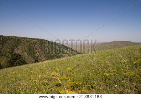 beautiful mountains in Kazakhstan. nature . In the park in nature