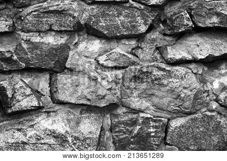 Fragment Of A Wall From A Chipped Stone