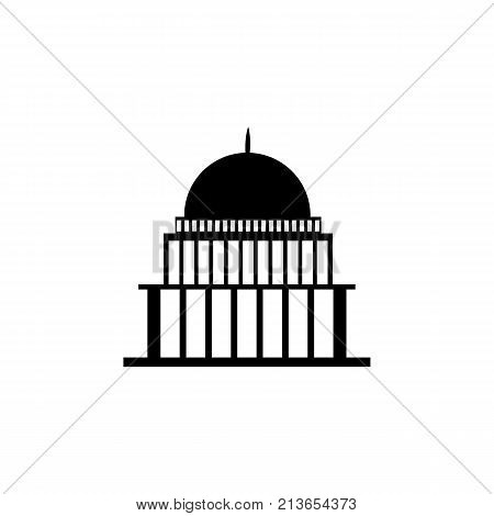 white house congress capitoly building icon on white background