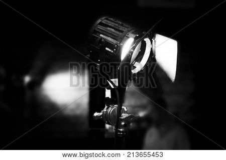 Vintage Theatre Spot Light In The Studio
