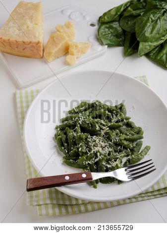 Gnocchetti tirolesi with shredded Parmesan cheese