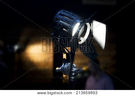 Vintage Theatre Spot Light In The Studio