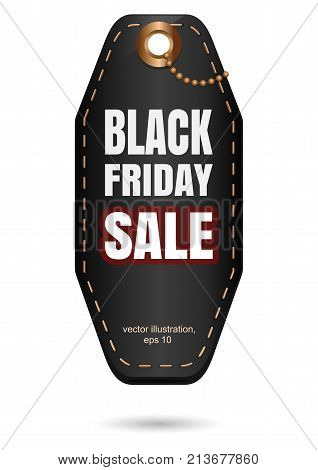 Black Friday sales tag. Black Friday design. Vector illustration