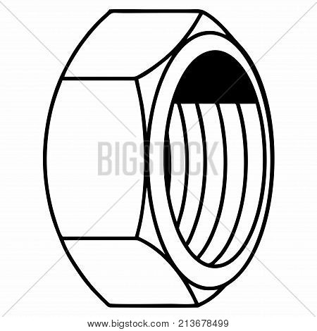 Female-screw nut internal screw bulkhead threaded hole