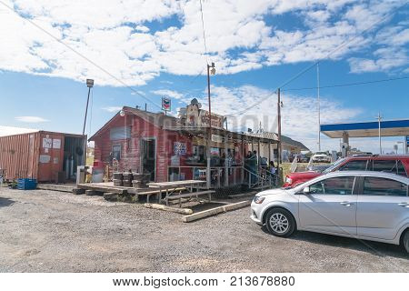 Exterior Of Country Cousins Barbecue Restaurant In Centerville, Texas
