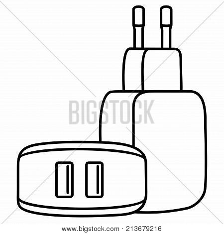 Universal Phone USB Charger Adapter Dual Ports