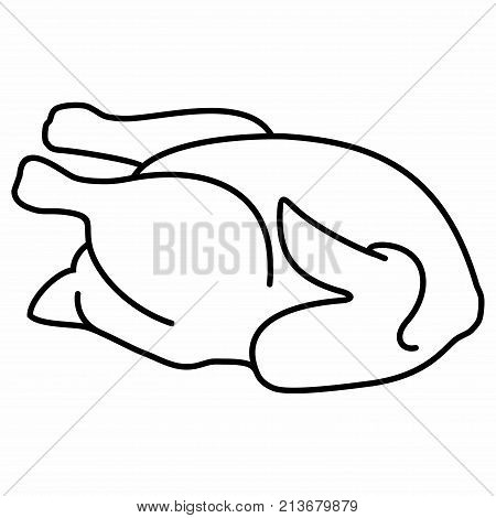 Grilled Chicken Hen Carcass Meat Dinner Broiler