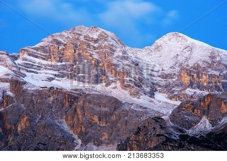 Alpine landscape in the Dolomites, Italy, Europe
