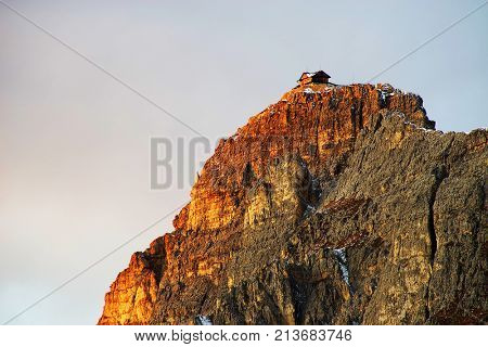 Alpine landscape in the Dolomites, Italy, Europe