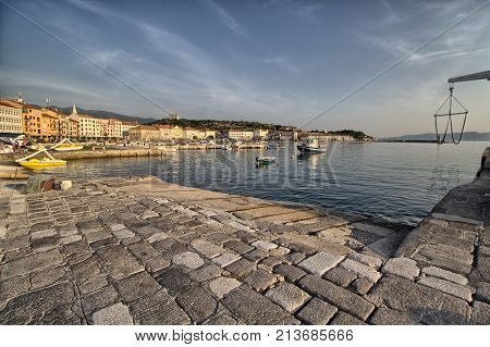 Panorama on Senj seaside - Istria - Croatia