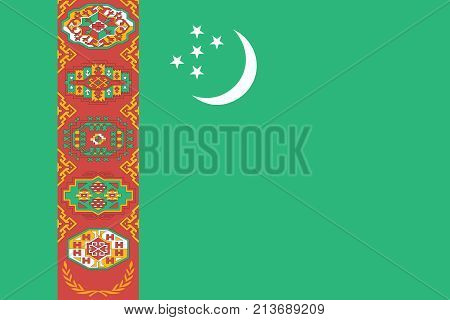 Flag Of Turkmenistan