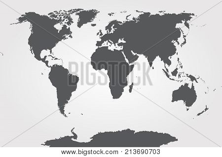 World Map Vector Globe Template For Website, Design, Cover, Annual Reports