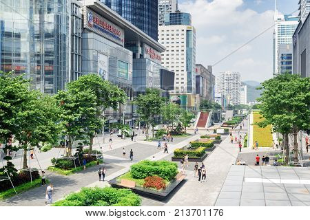 Huaqiang North Road With Electronics Shops, Shenzhen, China