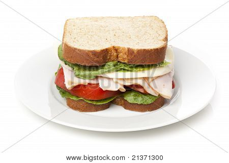Eine große Türkei-Sandwich