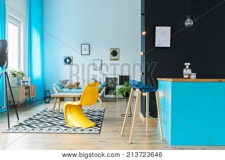 Eclectic Living Room Interior