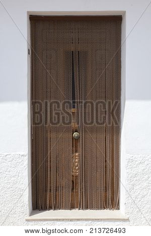 picture of an old brown front door
