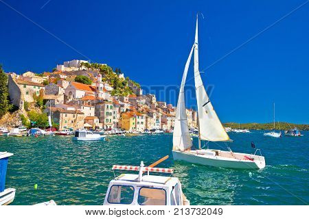 Town Of Sibenik Waterfront Sailing